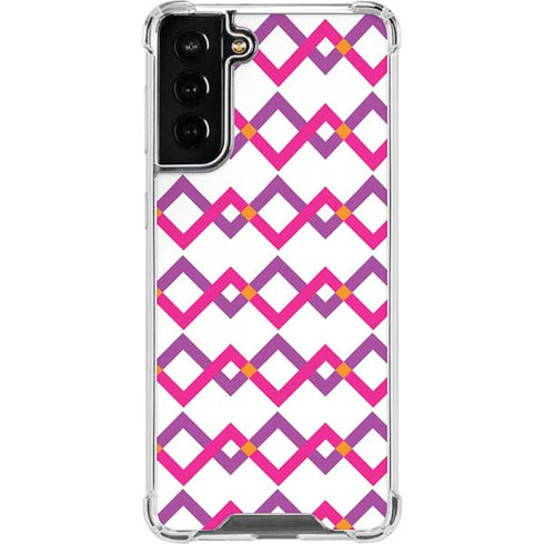 Chevron White Out Galaxy S21 FE Clear Case